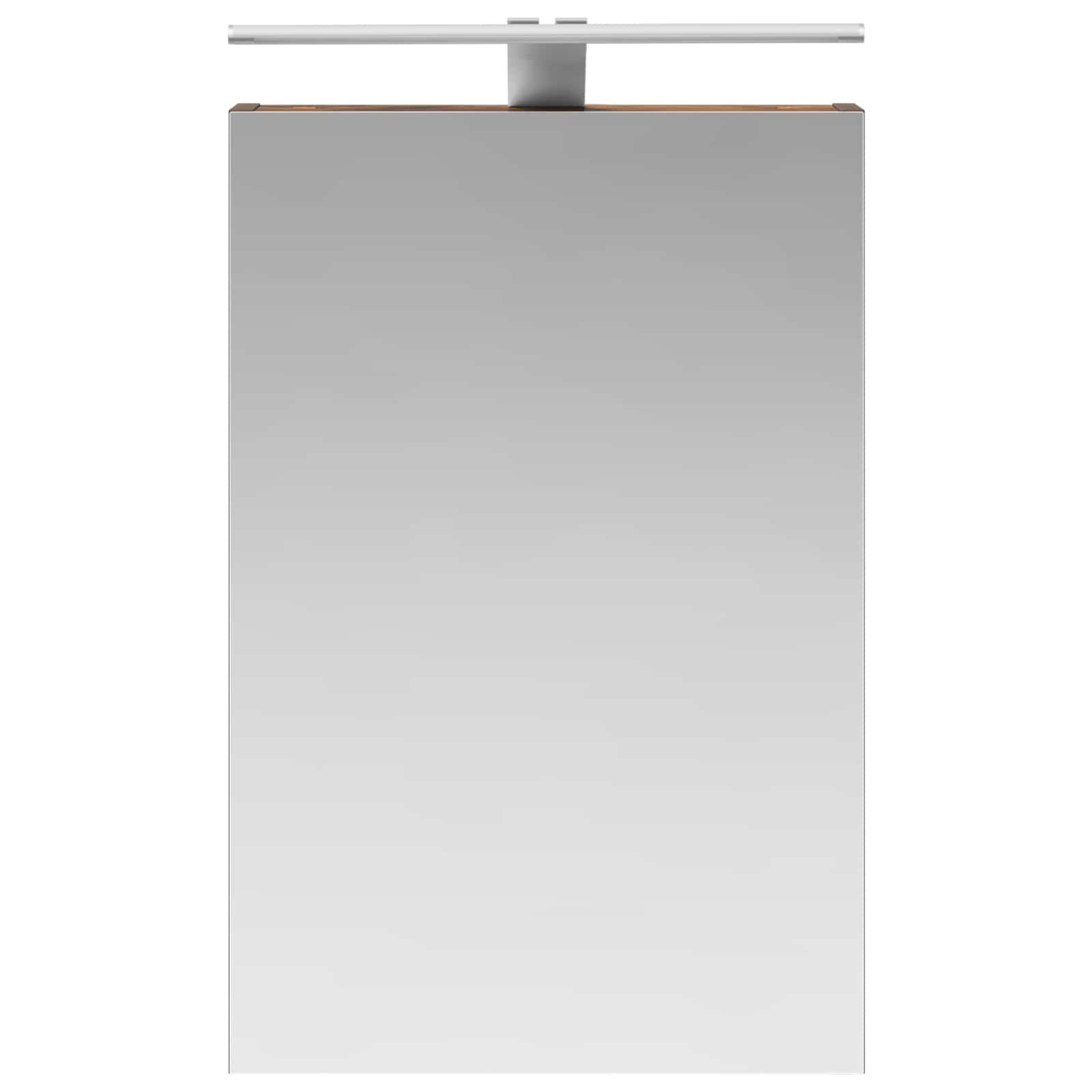Badeværelsesspejlskab med hylde Røget eg 40 x 10,5 x 60,5 cm
