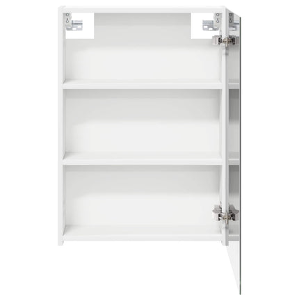 Badeværelsesspejlskab Hvid 50 x 14,5 x 70 cm Konstrueret træ