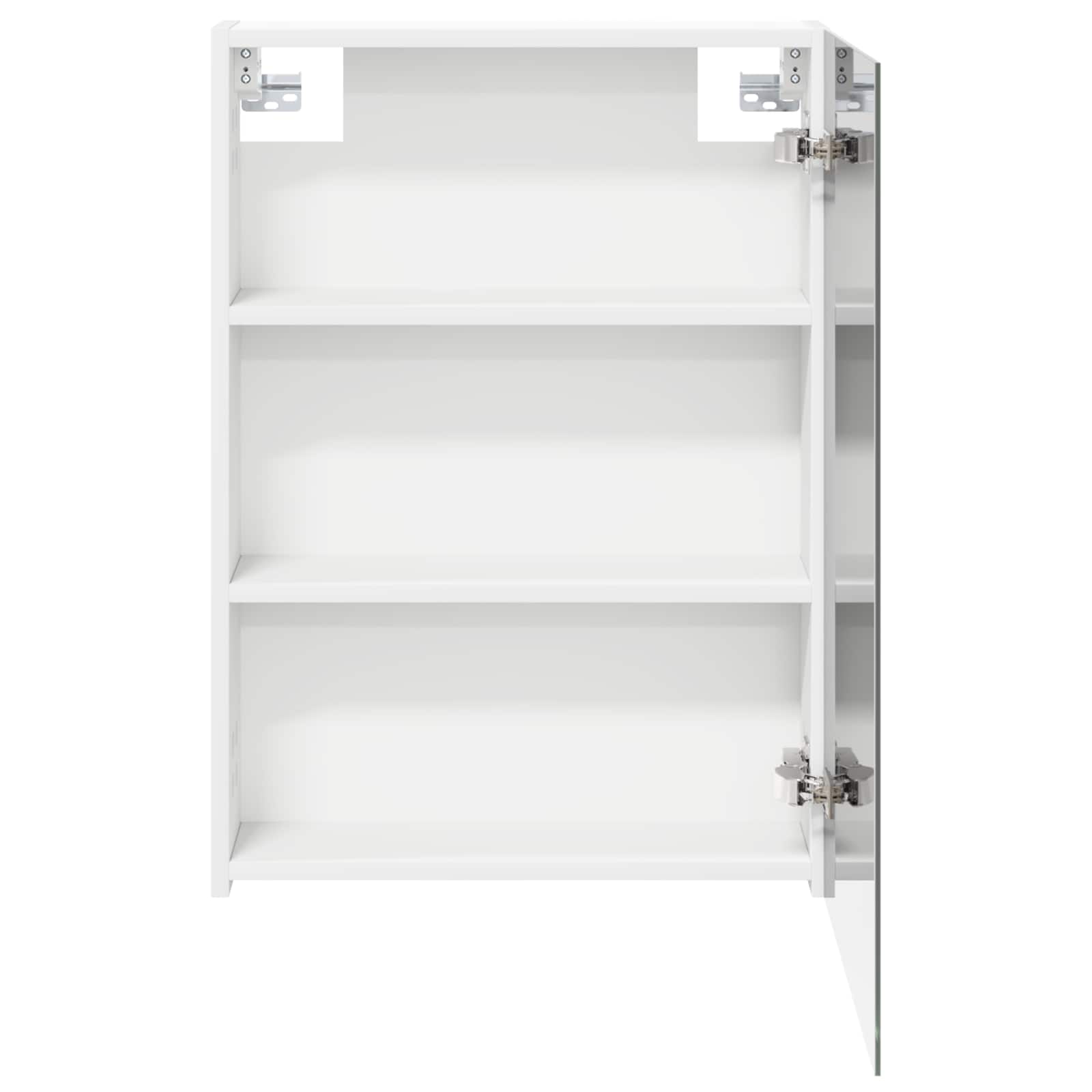 Badeværelsesspejlskab Hvid 50 x 14,5 x 70 cm Konstrueret træ