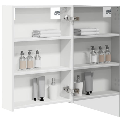 Badeværelsesspejlskab Hvid 50 x 14,5 x 70 cm Konstrueret træ