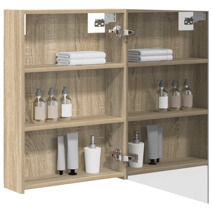 Badeværelsesspejlskab Sonoma eg 50 x 14,5 x 70 cm