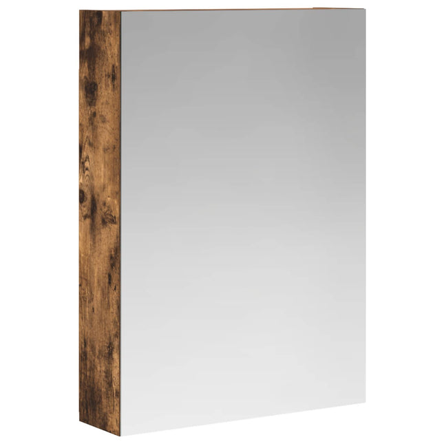 Badeværelsesspejlskab med hylde Røget eg 50 x 14,5 x 70 cm