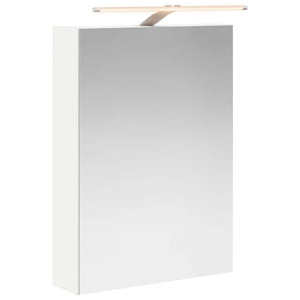 Badeværelsesspejlskab Hvid 50 x 14,5 x 70 cm Konstrueret træ
