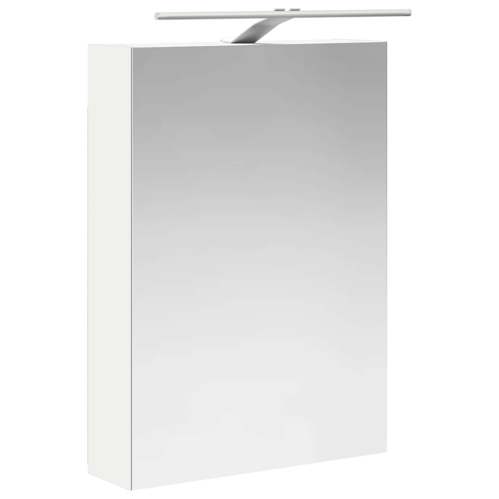 Badeværelsesspejlskab Hvid 50 x 14,5 x 70 cm Konstrueret træ