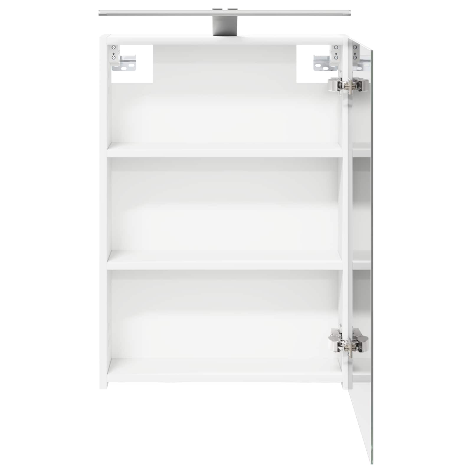 Badeværelsesspejlskab Hvid 50 x 14,5 x 70 cm Konstrueret træ