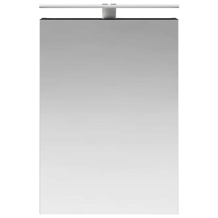 Badeværelsesspejlskab Sort eg 50 x 14,5 x 70 cm Konstrueret træ