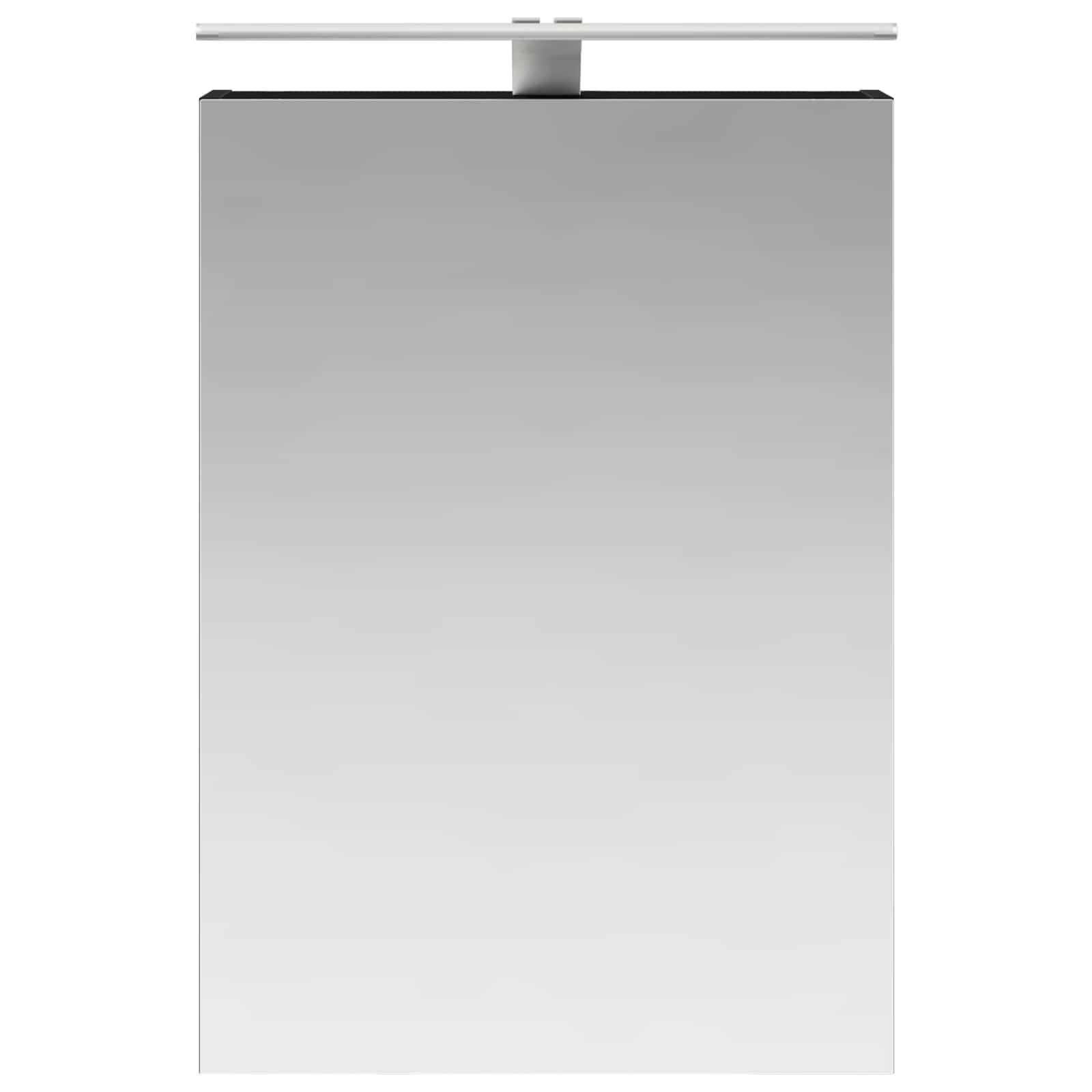 Badeværelsesspejlskab Sort eg 50 x 14,5 x 70 cm Konstrueret træ