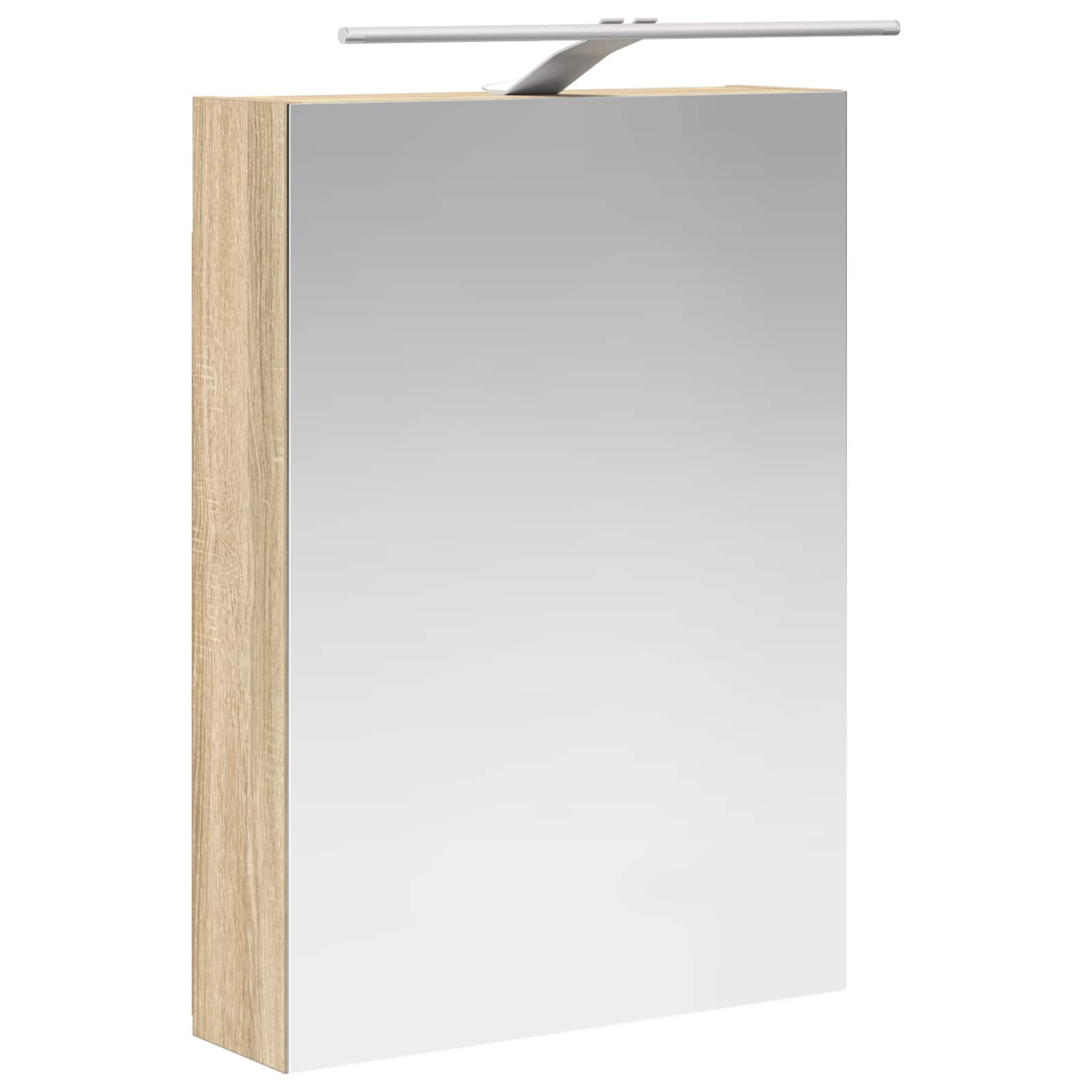 Badeværelsesspejlskab med hylde Sonoma eg 50 x 14,5 x 70 cm