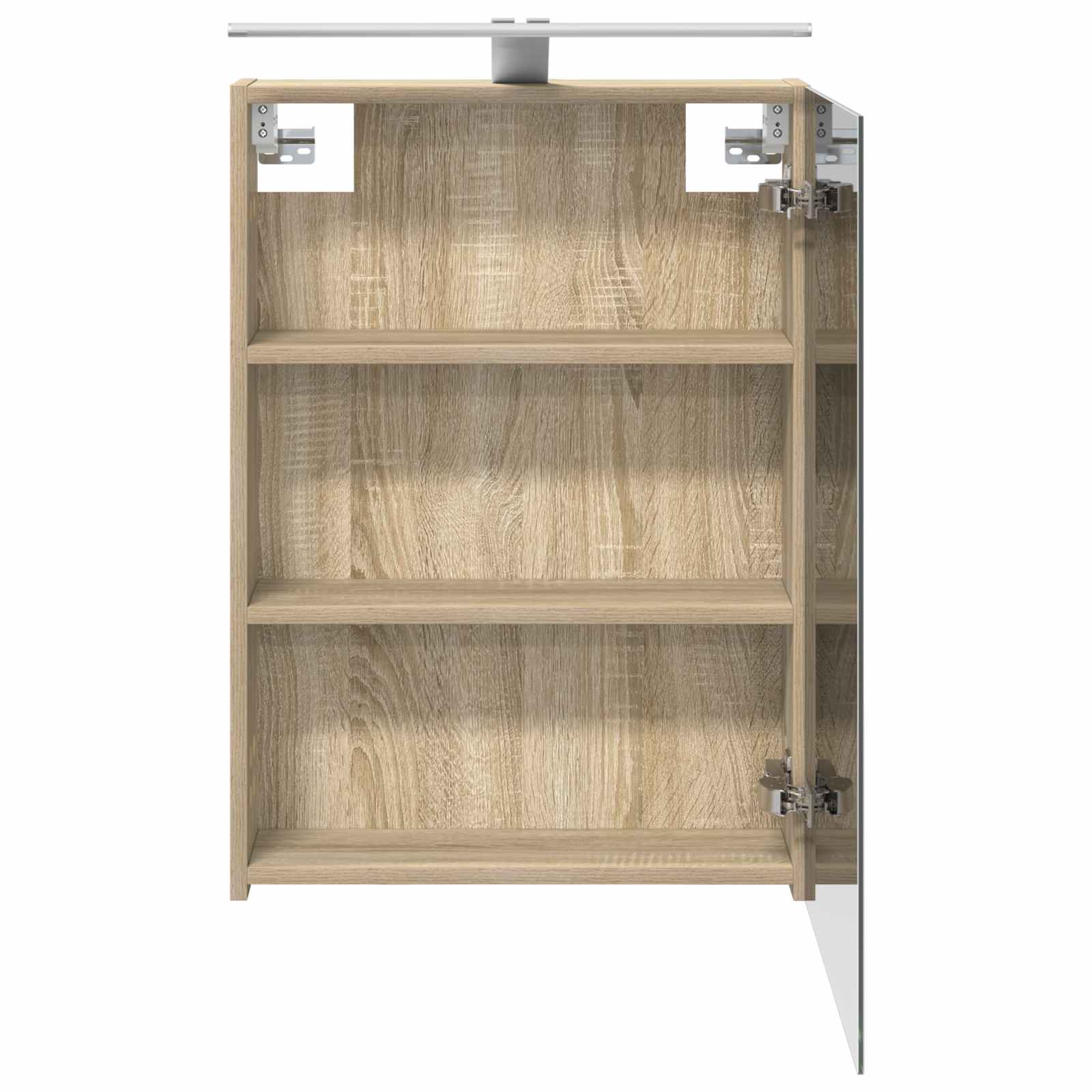 Badeværelsesspejlskab med hylde Sonoma eg 50 x 14,5 x 70 cm