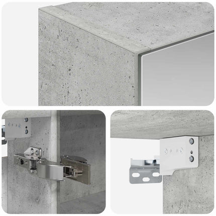 Badeværelsesspejlskab Beton Grå 50 x 14,5 x 70 cm