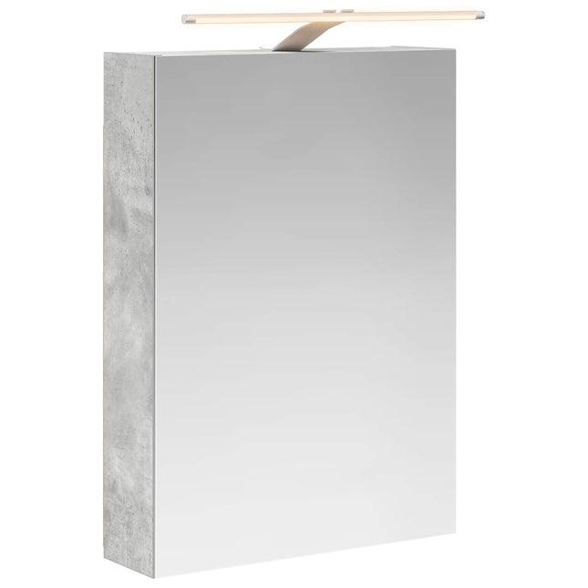 Badeværelsesspejlskab med hylde Beton Grå 50 x 14,5 x 70 cm