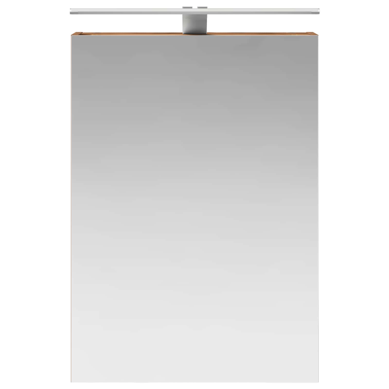 Badeværelsesspejlskab med hylde Gammelt træ 50 x 14,5 x 70 cm