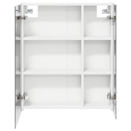 Badeværelsesspejlskab Hvid 60 x 14,5 x 70 cm Konstrueret træ