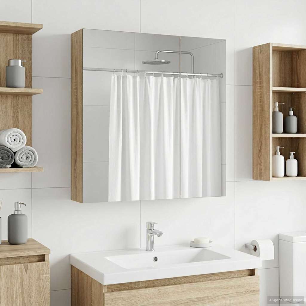 Badevrelsesspejlskab Sonoma eg 60 x 14,5 x 70 cm