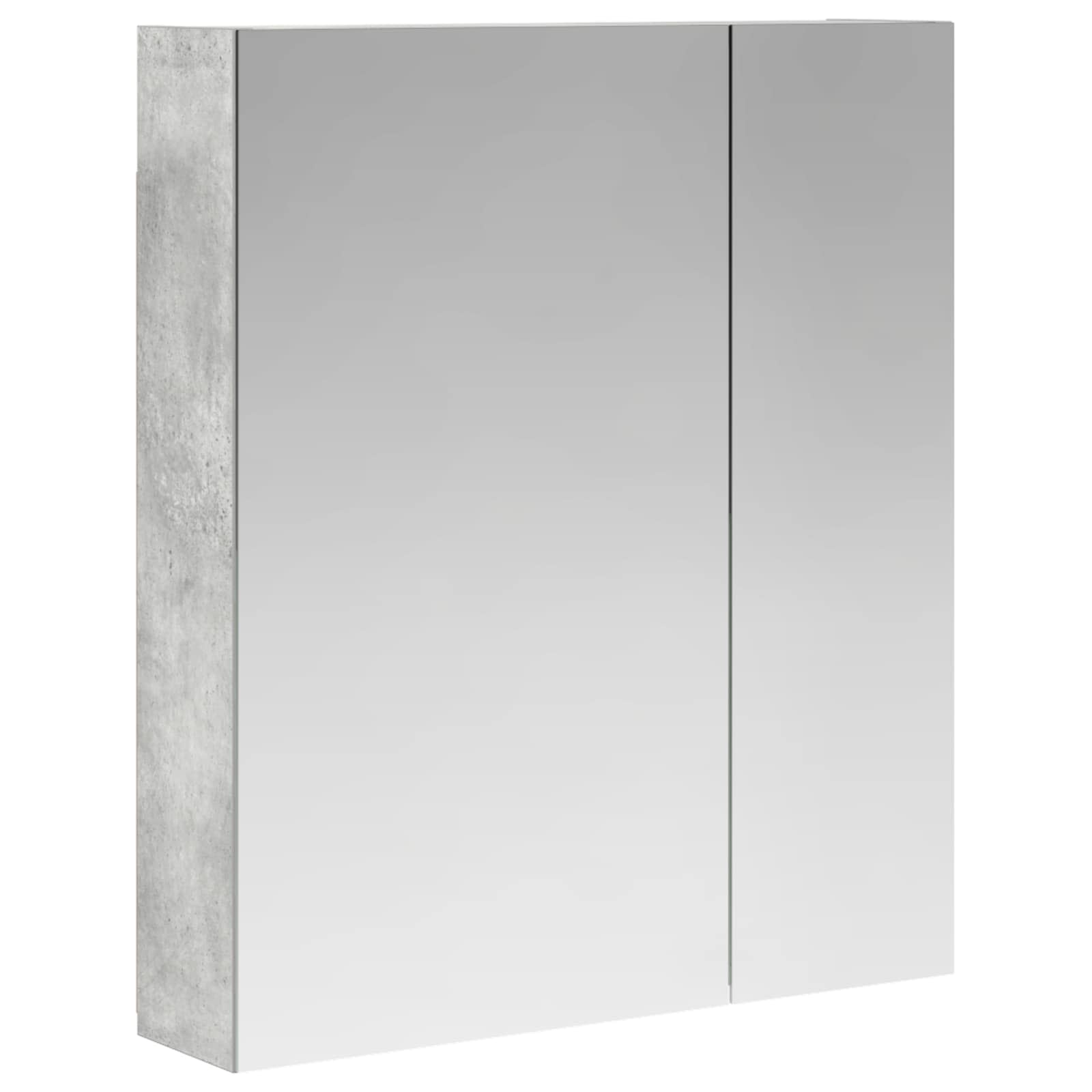 Badeværelsesspejlskab med hylde Beton Grå 60 x 14,5 x 70 cm