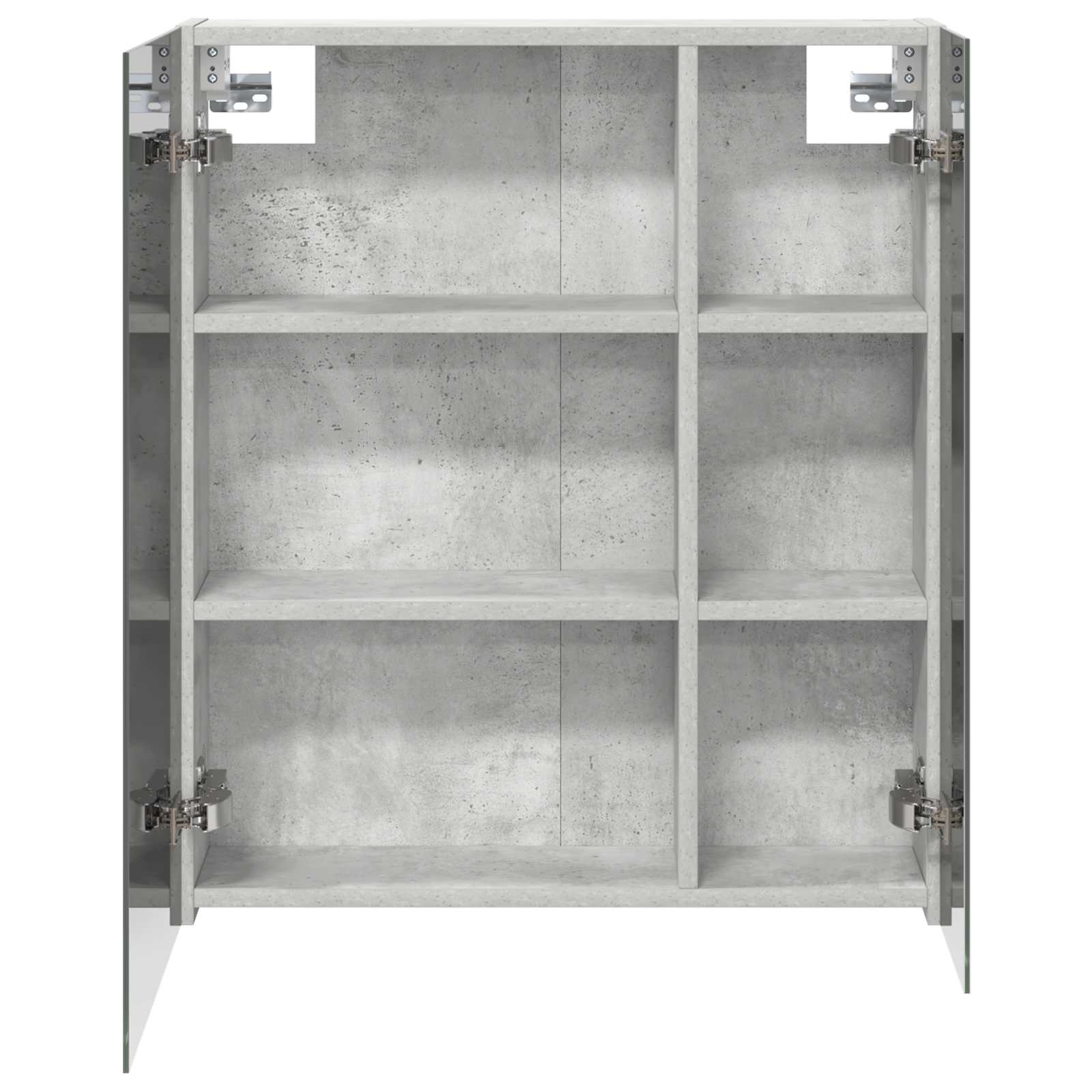 Badeværelsesspejlskab med hylde Beton Grå 60 x 14,5 x 70 cm