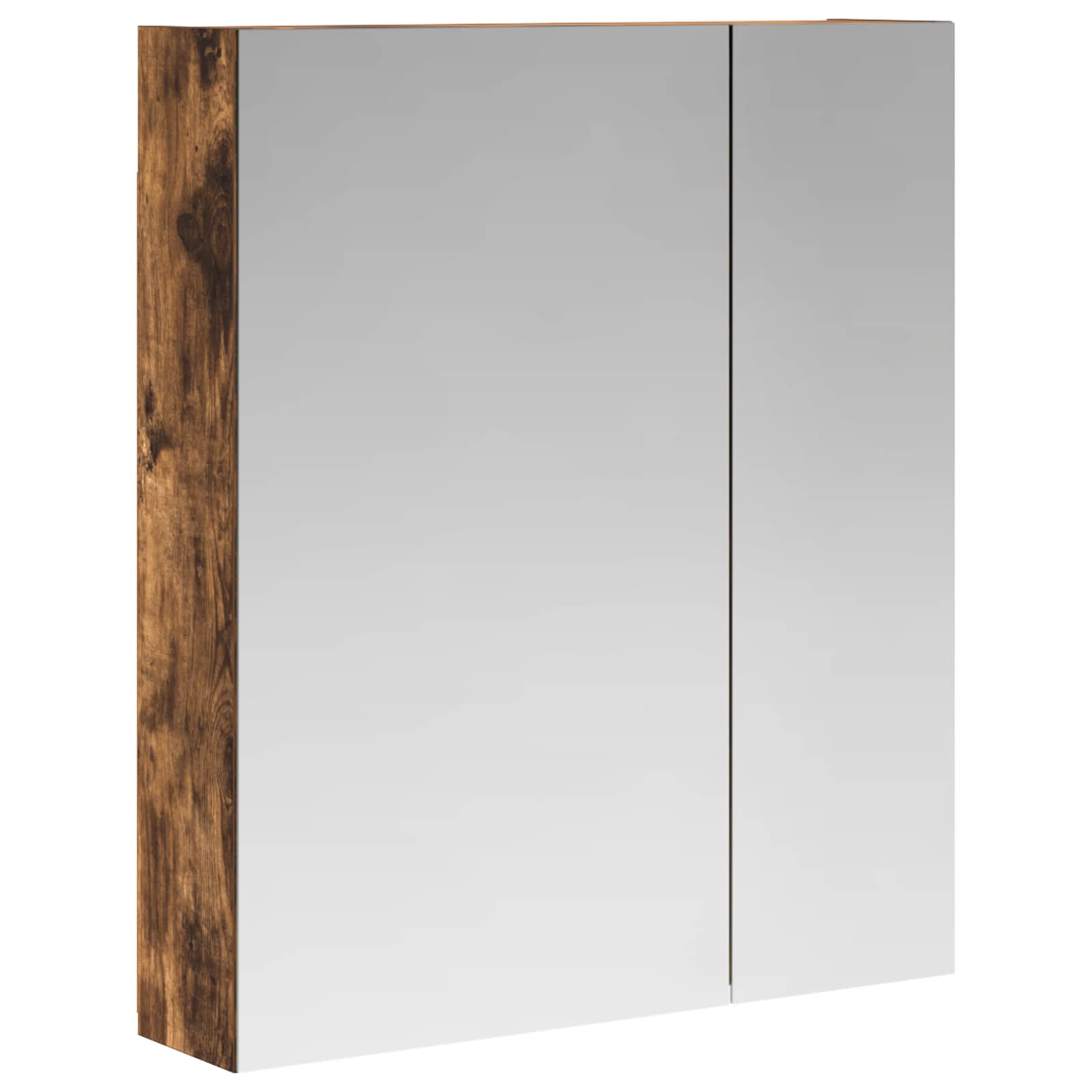 Badeværelsesspejlskab med hylde Røget eg 60 x 14,5 x 70 cm