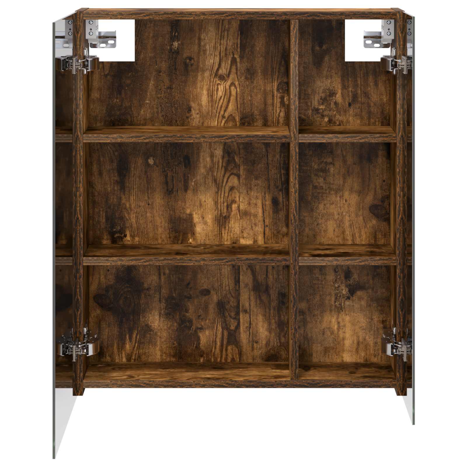 Badeværelsesspejlskab med hylde Røget eg 60 x 14,5 x 70 cm