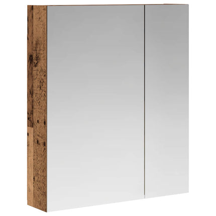 Badeværelsesspejlskab Gammelt træ 60 x 14,5 x 70 cm