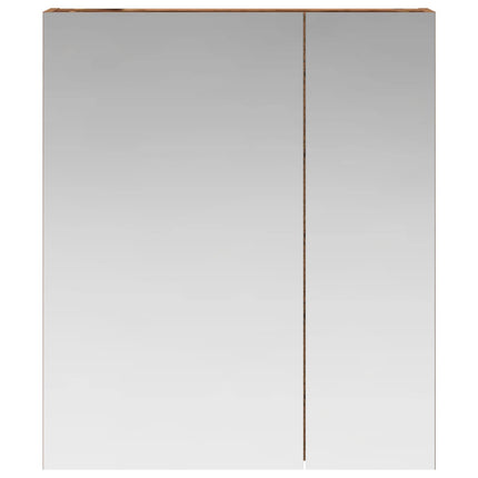 Badeværelsesspejlskab Gammelt træ 60 x 14,5 x 70 cm