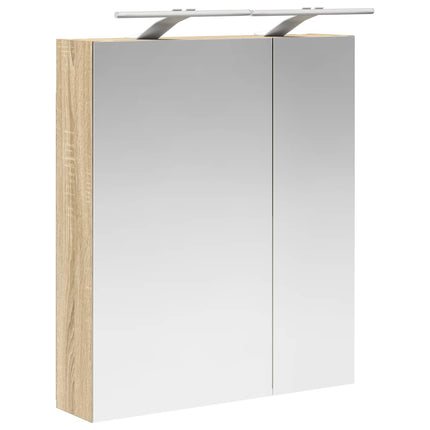 Badeværelsesspejlskab Sonoma eg 60 x 14,5 x 70 cm