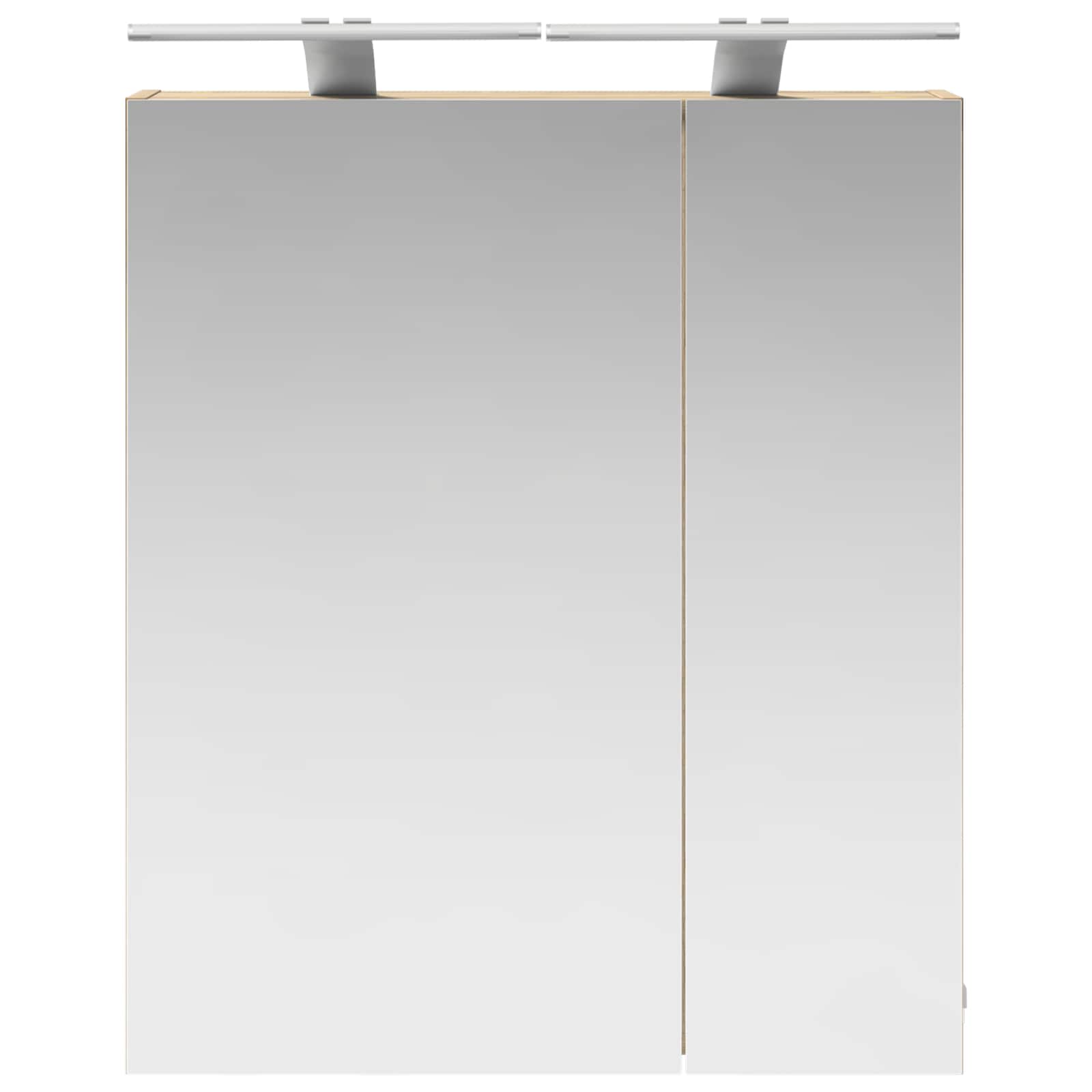 Badeværelsesspejlskab med hylde Sonoma eg 60 x 14,5 x 70 cm