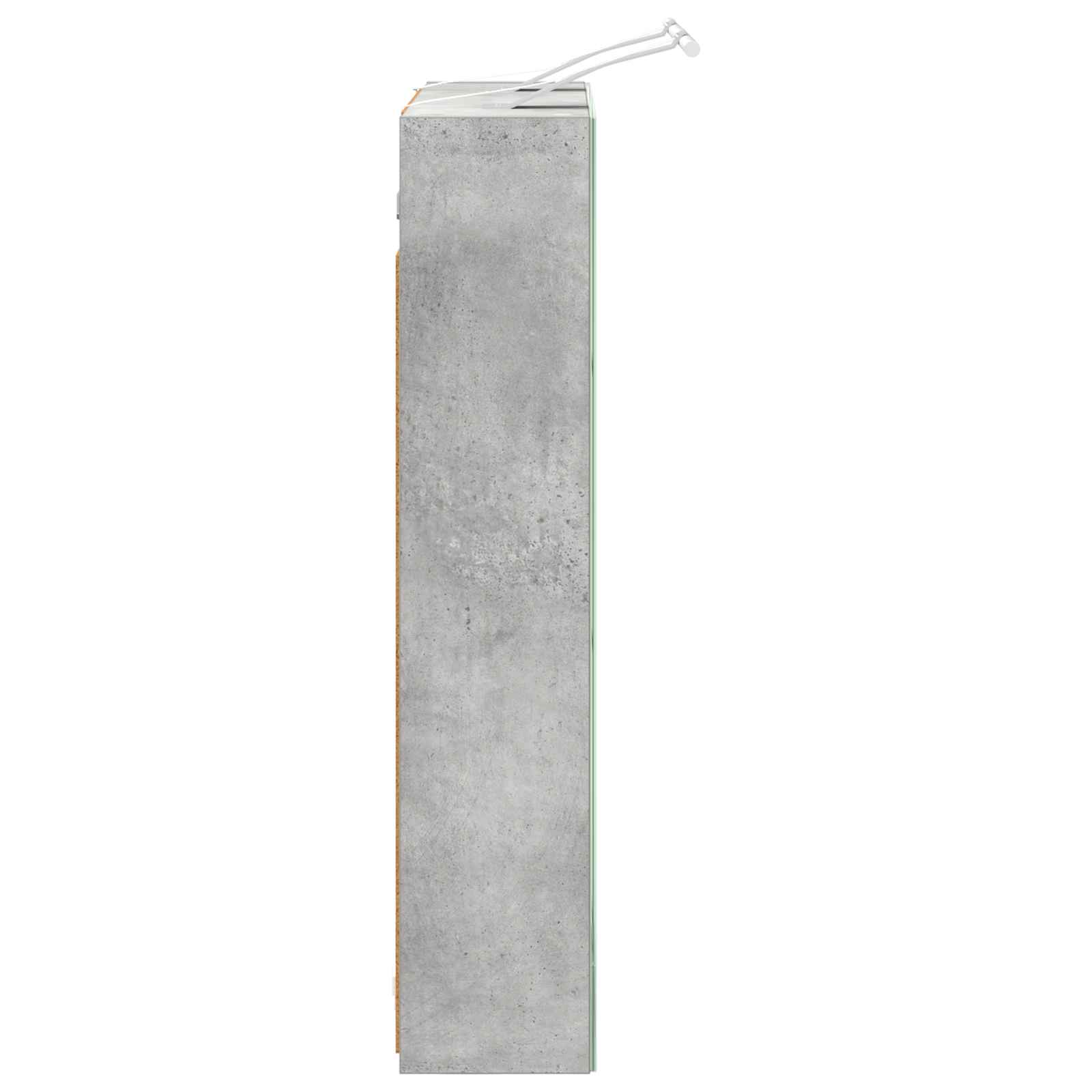 Badeværelsesspejlskab med hylde Beton Grå 60 x 14,5 x 70 cm