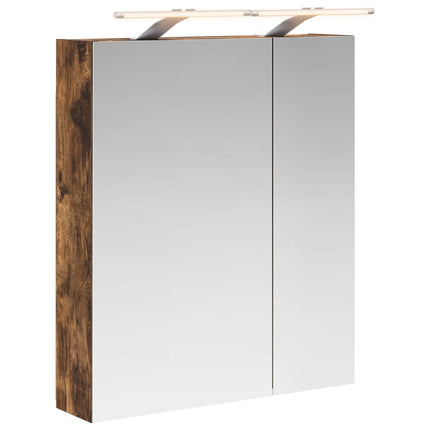 Badeværelsesspejlskab Røget eg 60 x 14,5 x 70 cm