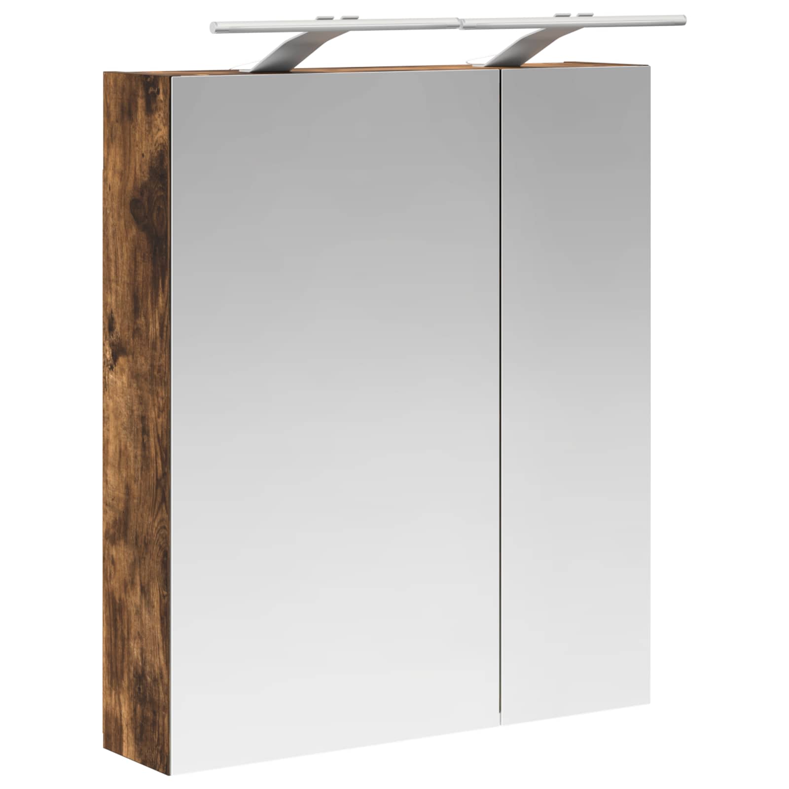 Badeværelsesspejlskab med hylde Røget eg 60 x 14,5 x 70 cm
