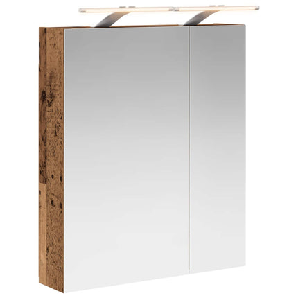 Badeværelsesspejlskab Gammelt træ 60 x 14,5 x 70 cm