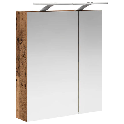 Badeværelsesspejlskab Gammelt træ 60 x 14,5 x 70 cm