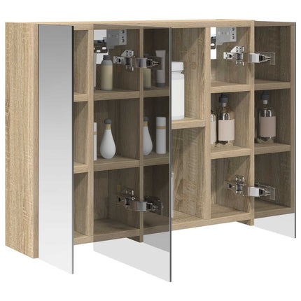Badeværelsesspejlskab Sonoma eg 60 x 14,5 x 50 cm
