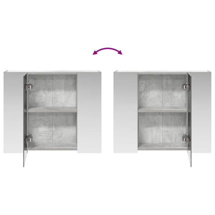 Badeværelsesspejlskab Beton Grå 60 x 14,5 x 50 cm