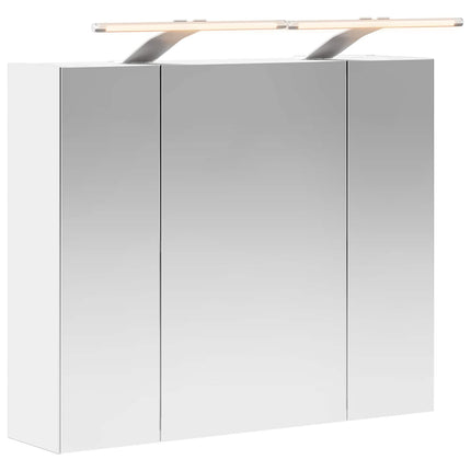 Badeværelsesspejlskab Hvid 60 x 14,5 x 50 cm Konstrueret træ
