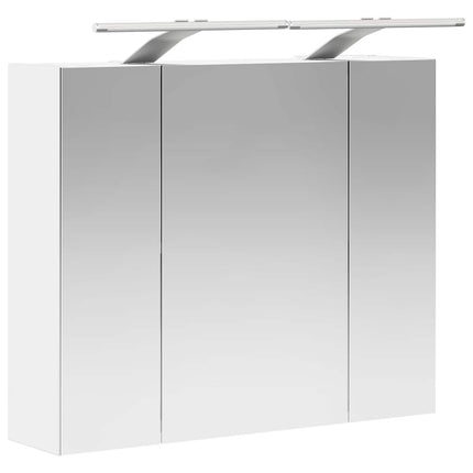 Badeværelsesspejlskab Hvid 60 x 14,5 x 50 cm Konstrueret træ