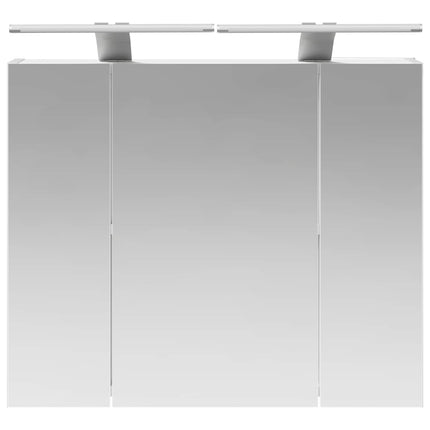 Badeværelsesspejlskab Hvid 60 x 14,5 x 50 cm Konstrueret træ