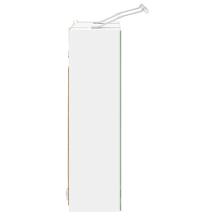 Badeværelsesspejlskab Hvid 60 x 14,5 x 50 cm Konstrueret træ