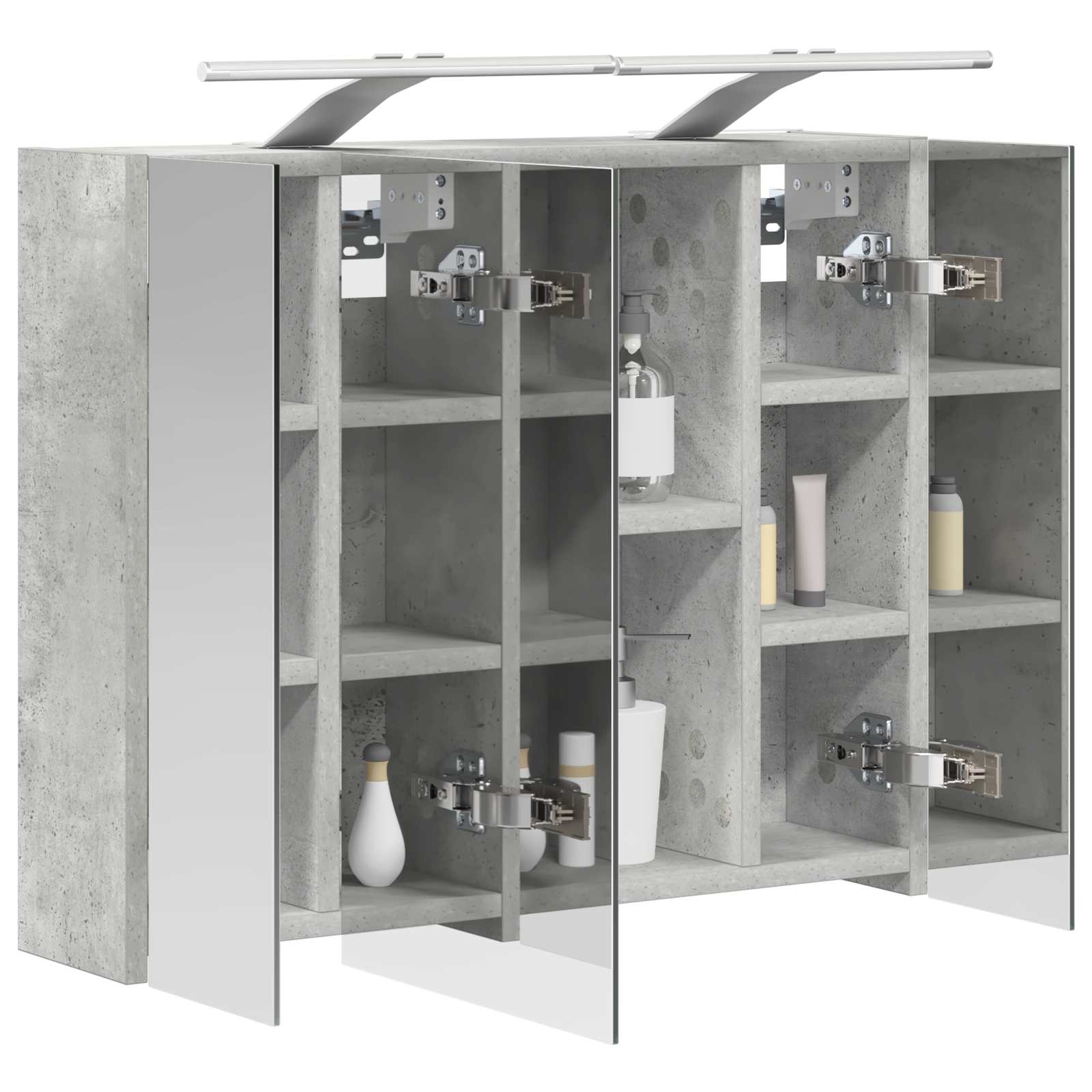 Badeværelsesspejlskab Beton Grå 60 x 14,5 x 50 cm