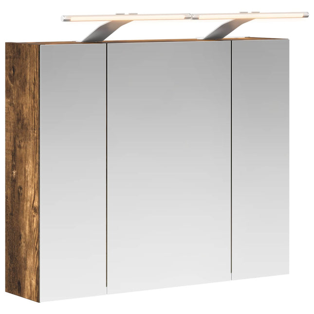 Badeværelsesspejlskab Røget eg 60 x 14,5 x 50 cm