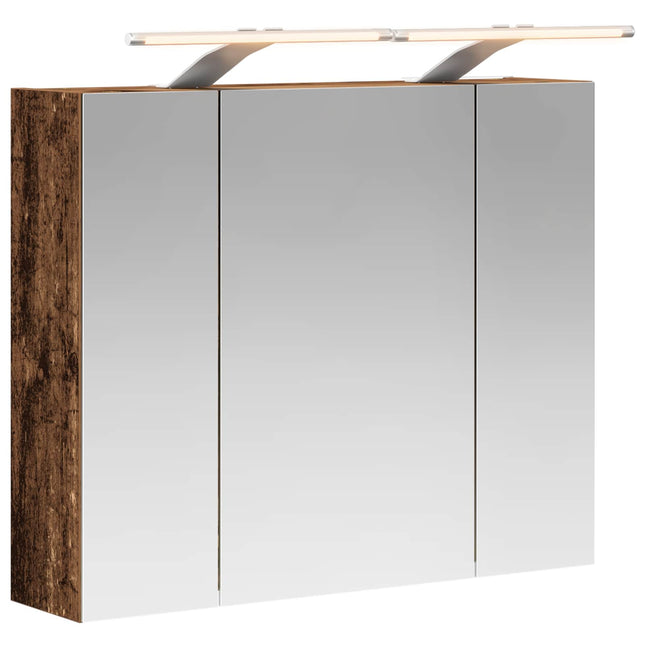 Badeværelsesspejlskab Gammelt træ 60 x 14,5 x 50 cm