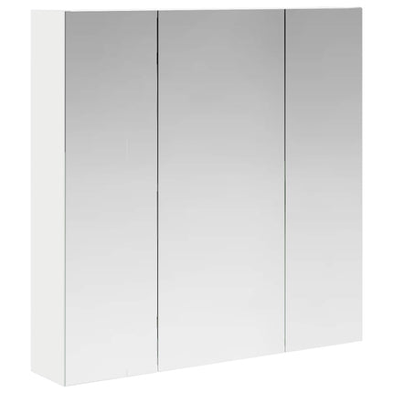 Badeværelsesspejlskab Hvid 70 x 14,5 x 70 cm Konstrueret træ