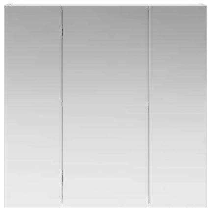 Badeværelsesspejlskab Hvid 70 x 14,5 x 70 cm Konstrueret træ