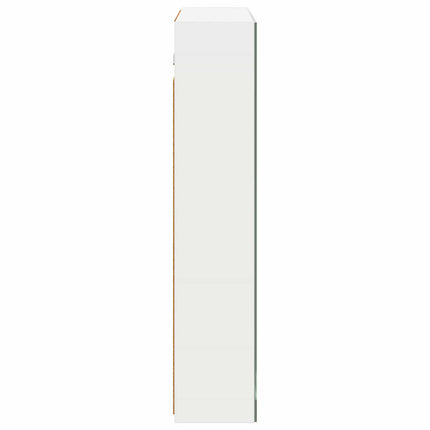 Badeværelsesspejlskab Hvid 70 x 14,5 x 70 cm Konstrueret træ