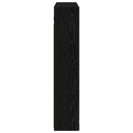 Badeværelsesspejlskab Sort eg 70 x 14,5 x 70 cm Konstrueret træ