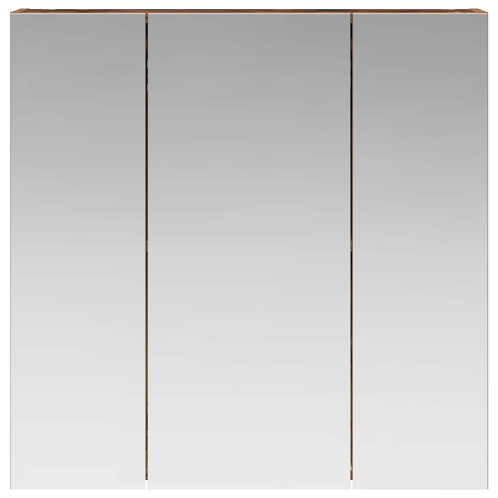 Badeværelsesspejlskab Gammelt træ 70 x 14,5 x 70 cm