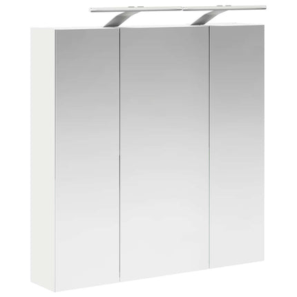 Badeværelsesspejlskab Hvid 70 x 14,5 x 70 cm Konstrueret træ