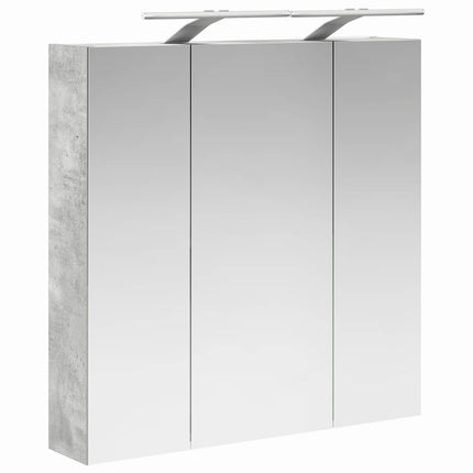 Badeværelsesspejlskab Beton Grå 70 x 14,5 x 70 cm