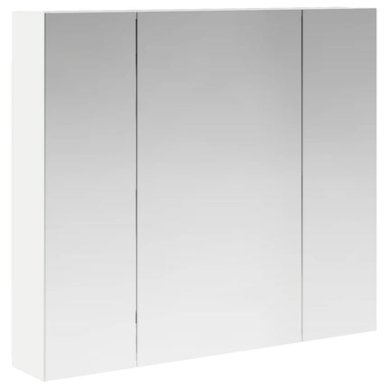 Badeværelsesspejlskab Hvid 80 x 14.5 x 70 cm Konstrueret træ