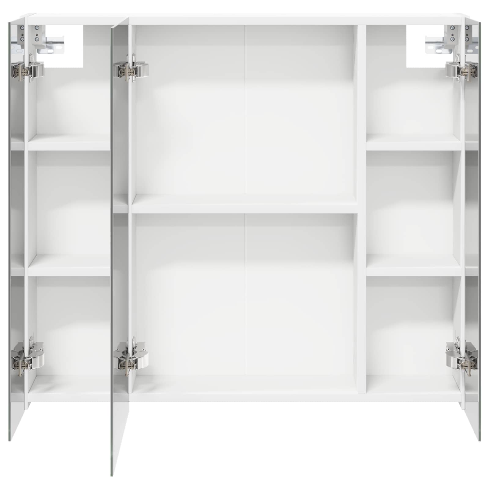 Badeværelsesspejlskab Hvid 80 x 14.5 x 70 cm Konstrueret træ