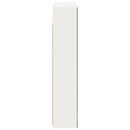 Badeværelsesspejlskab Hvid 80 x 14.5 x 70 cm Konstrueret træ